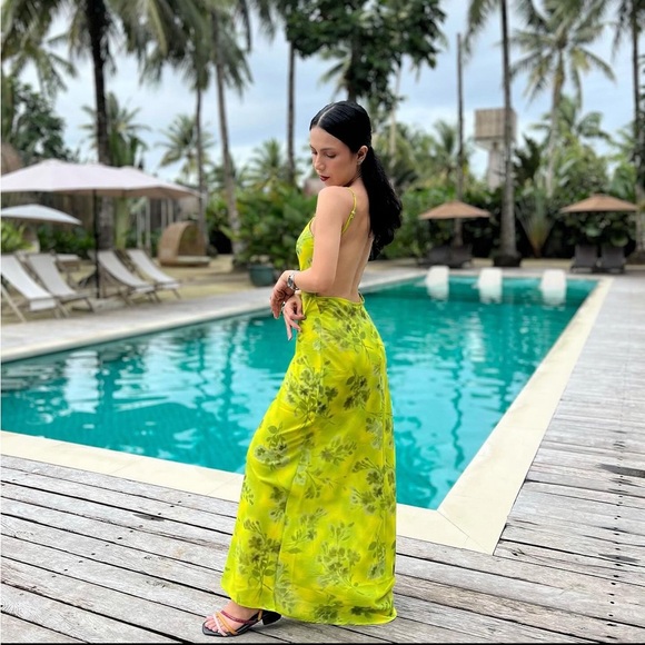 ZARA PRINTED MACI DRESS - Picture 4 of 9